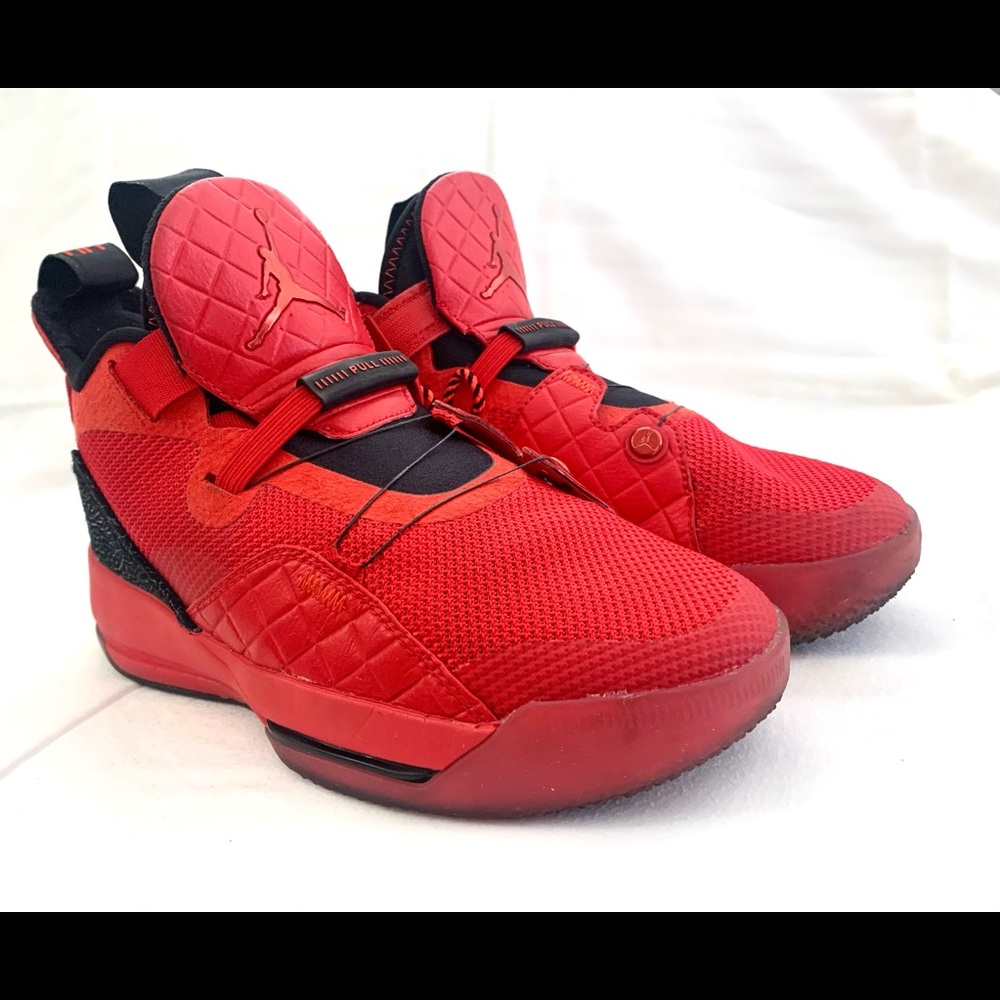 AIR JORDAN XXXIII GS33 AJ33 retro red kids basketball shoes AQ9244-600